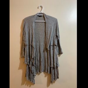Forever 21 Grey Layered Cardigan
